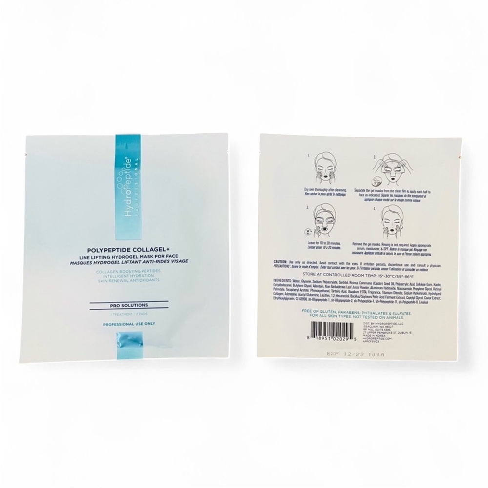 •Hydro peptide• Collagel+ Lifting Hydrogel Mask for Face